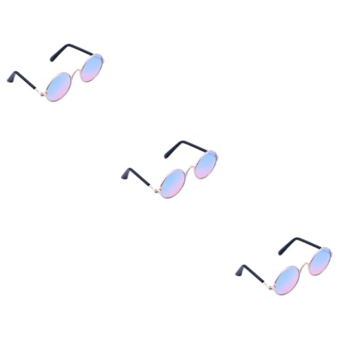 Kisangel 3St Katzenbrille Astronauten-Bleistifthalter Anhänger Hundebrille Visierbrille Hundekostüme Brillenzubehör Topfstuhl Haustier zubehör Sonnenbrille die Katze Halskette von Kisangel