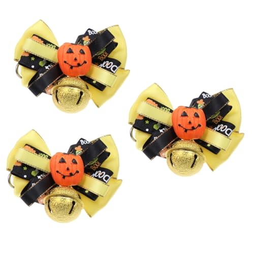 Kisangel 3St Katzenhalsband Hut Kleidung Schnellverschluss-Schnalle Kostüm Kragen Haustier-Fotoshooting-Zubehör seidenband bändchen Bowknot-Kragen Haustierzubehör Halloween Krawatte binden von Kisangel