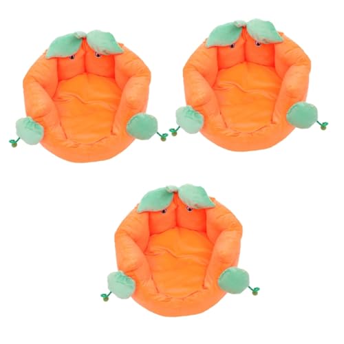 Kisangel 3 Stücke Entzückende Haustier Bett Haustier Warme Nest Für Kätzchen Und Welpen Matte Komfortable Und Stilvolle Matte von Kisangel