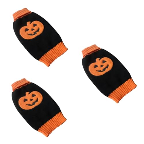 Kisangel 3St Kleidung Kürbismuster hundepullover hundepulli Hexenkostüm süße hundekleidung Weihnachtspullover Kleider Welpenpullover winziger Kleiner Hund Herbst und Winter Hündchen Kisangel 3St Kleidung Kürbismuster hundepullover hundepulli Hexenkostüm süße hundekleidung Weihnachtspullover Kleider Welpenpullover winziger Kleiner Hund Herbst und Winter Hündchen von Kisangel