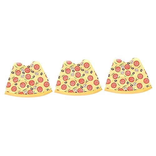 Kisangel 3St Kleidung für Haustiere Hund osterkostü Hund Halloween-Umhang Tier kostü tierkostü Dog Coat Kleider Halloween-Hundekleidung Haustier Umhang Cosplay Mantel Haustieranzug Pizza von Kisangel