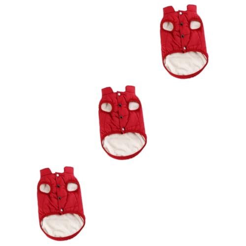 Kisangel 3St Mantel hundekleidung Welpenkleidung Winterkleidung für Welpen Hund+Kleidung Haustier hundewintermantel hundemantel Hundebekleidung Winter wattiert Mantel Hund Winter rot Kisangel 3St Mantel hundekleidung Welpenkleidung Winterkleidung für Welpen Hund+Kleidung Haustier hundewintermantel hundemantel Hundebekleidung Winter wattiert Mantel Hund Winter rot von Kisangel