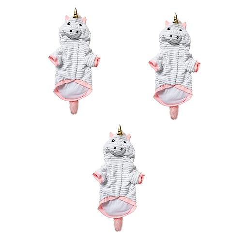 Kisangel 3St Partykleidung für Haustiere hundekostü Halloween Hunde Halloween kostü Haustierkleidung Halloween-Welpen-Outfits warme Hoodies Kleider Haustier-Partykostü Party-Hundetuch von Kisangel