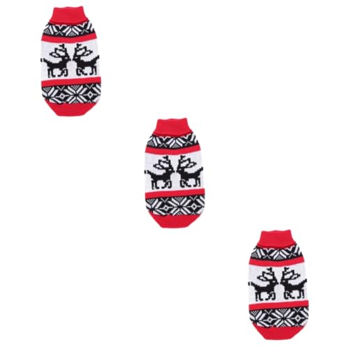 Kisangel 3St Rollkragenpullover für Haustiere Weihnachts hundepullover hundepulli Plüsch-Hundekleidung Weihnachtsmann-Outfit Kleiner Hundepullover kostü Winterkleidung für Hunde Hündchen Kisangel 3St Rollkragenpullover für Haustiere Weihnachts hundepullover hundepulli Plüsch-Hundekleidung Weihnachtsmann-Outfit Kleiner Hundepullover kostü Winterkleidung für Hunde Hündchen von Kisangel