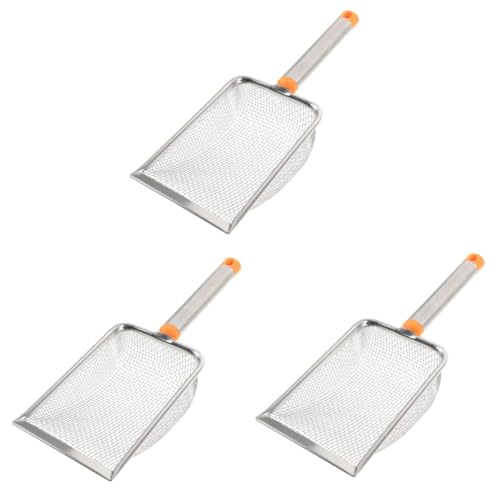 Kisangel 3St Schaufel für Katzenstreu Haustierzubehör Müllschaufel Wurfschaufel Katzenbedarf Rostfreier Stahl Sandschaufel Sandsiebmaschine Kletterndes Haustier Mülleimer Kisangel 3St Schaufel für Katzenstreu Haustierzubehör Müllschaufel Wurfschaufel Katzenbedarf Rostfreier Stahl Sandschaufel Sandsiebmaschine Kletterndes Haustier Mülleimer von Kisangel