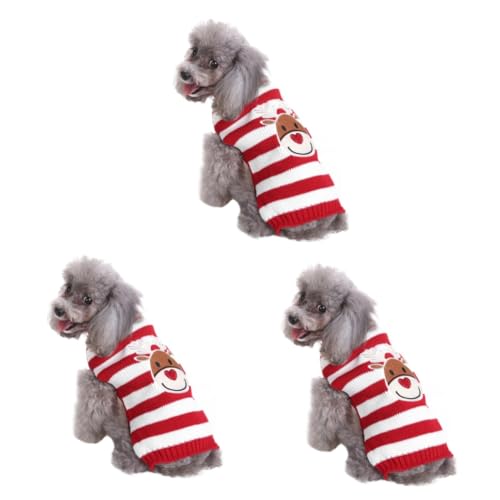 Kisangel 3St Weihnachtspullover für Haustiere Weihnachts hundepullover hundekleidung Hund wintermantel Fleecepullover für kleine Hunde Kleiner Hundepullover Kleider Haustier Hund Mantel Kisangel 3St Weihnachtspullover für Haustiere Weihnachts hundepullover hundekleidung Hund wintermantel Fleecepullover für kleine Hunde Kleiner Hundepullover Kleider Haustier Hund Mantel von Kisangel