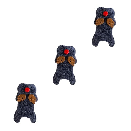 Kisangel 3St Winterkleidung für Haustiere Hunde-Sweatshirts im Weihnachtshirschstil Weihnachtsoutfit für Hunde Lovely kuschelig Kleider Haustierkleidung Hundekleidung Kleiner Hund Pudel von Kisangel