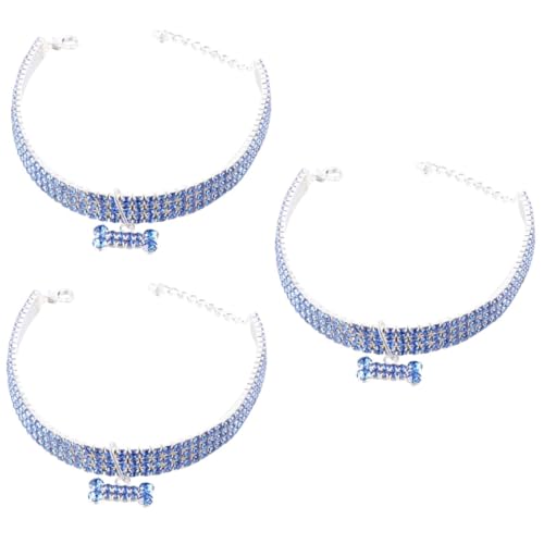 Kisangel 3 Stücke Modische Strass Haustier Kragen Kristall Hund Kragen Schnalle Kette Größe Kisangel 3 Stücke Modische Strass Haustier Kragen Kristall Hund Kragen Schnalle Kette Größe von Kisangel
