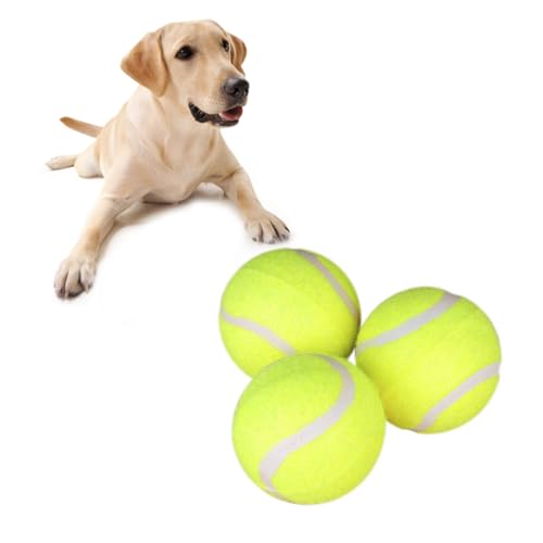 Kisangel 3Stücke Tennisbälle Kaubälle für Hundetraining Interaktives aus Hochwertigem für Beschäftigung von Kisangel