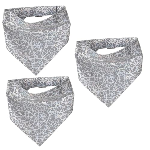 Kisangel 3st Dreieckstuch Für Haustiere Reflektierendes Hundehalsband Haustierbandana Für Die Nacht Sicherheitsschal Für Hunde Sicherheitslätzchen Für Hunde Outdoor-Hund Polyester Mode von Kisangel