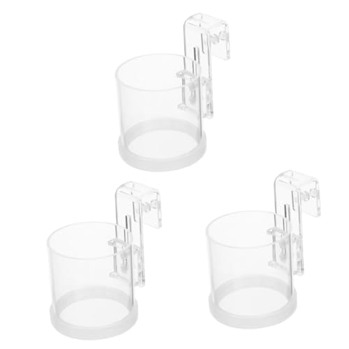 Kisangel 3 Stücke Fisch Tank Feeder Elegante Acryl Aquarium Kreis Fisch Feeder Für Flake Lebensmittel Für Frische von Kisangel