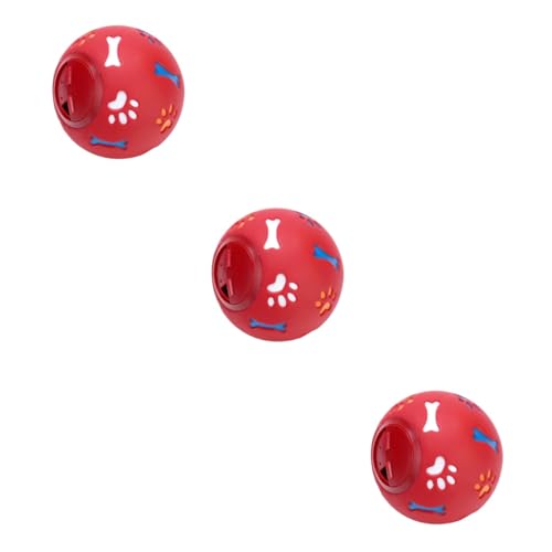 Kisangel 3St Welpenfutter Spielzeuge Plüsch Rätsel undichtes Lebensmittelspielzeug Hund leckt Futter Spielzeug Haustier Spender Kugel fehlt Hundefutter Spielzeugball rot Kisangel 3St Welpenfutter Spielzeuge Plüsch Rätsel undichtes Lebensmittelspielzeug Hund leckt Futter Spielzeug Haustier Spender Kugel fehlt Hundefutter Spielzeugball rot von Kisangel