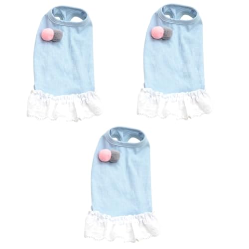 Kisangel 3st Hundekleid Hundebekleidung Haustier Rockkostü Für Hund Pet-Spitzenrock Outfitt Spielzeugkäfig Für Spielzeugtiere Dealspet-zubehör Blauer Rock Die Röcke Spitzenkleid Der Rücken Kisangel 3st Hundekleid Hundebekleidung Haustier Rockkostü Für Hund Pet-Spitzenrock Outfitt Spielzeugkäfig Für Spielzeugtiere Dealspet-zubehör Blauer Rock Die Röcke Spitzenkleid Der Rücken von Kisangel