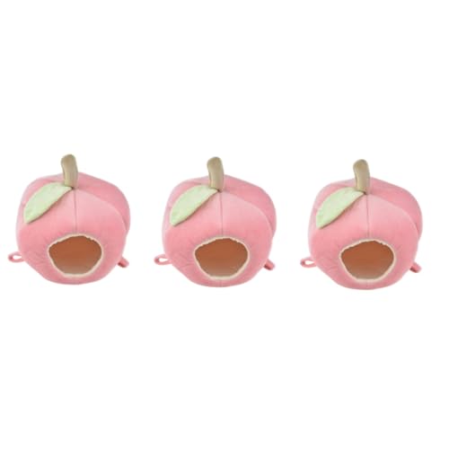 Kisangel 3 Stücke Meerschweinchen Hideout Hideaway Nest Haustier Bett Nahrungssuche Spielzeug Geformt Nest Komfortable Diamant Stoff von Kisangel