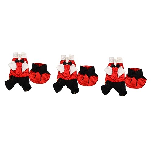 Kisangel 3st Verwandlungskostü Für Haustiere Hexenmantel Hunde-Halloween-kostü Kleine Hundekleidung Hexenhemd Party-hundetuch Kleider Für Den Winter Haustierzubehör Rot Shirt Hündchen Kisangel 3st Verwandlungskostü Für Haustiere Hexenmantel Hunde-Halloween-kostü Kleine Hundekleidung Hexenhemd Party-hundetuch Kleider Für Den Winter Haustierzubehör Rot Shirt Hündchen von Kisangel