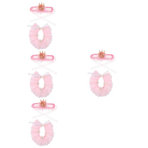 Kisangel 4 Sets Elegante Katze Kragen Spitze Kätzchen Halskette Für Hunde Mode Haustier Zubehör von Kisangel
