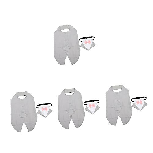 Kisangel 4 Sätze Hundeanzug hundekleidung hundebekleidung Smokinghemd für Welpen Haustieranzug Hemden Kleider Hundefliege Hundehochzeitskleidung der Hund passen einstellen Bankett Polyester Kisangel 4 Sätze Hundeanzug hundekleidung hundebekleidung Smokinghemd für Welpen Haustieranzug Hemden Kleider Hundefliege Hundehochzeitskleidung der Hund passen einstellen Bankett Polyester von Kisangel