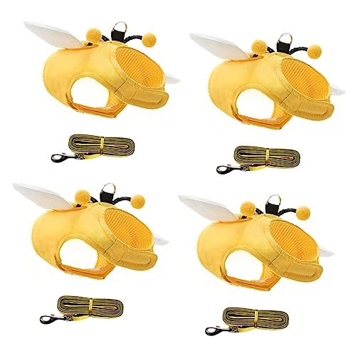 Kisangel 4 Sets Haustier- Und Leine-Set Verstellbarer Riemen Reflektierende Weste Für Kätzchen Sicher Zum Gehen Ziehen Seil Kisangel 4 Sets Haustier- Und Leine-Set Verstellbarer Riemen Reflektierende Weste Für Kätzchen Sicher Zum Gehen Ziehen Seil von Kisangel