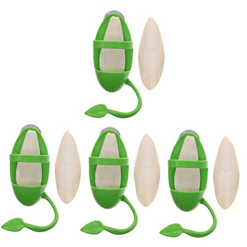 Kisangel 4sätze Vogelfutterspender Mit Cuttlebone Halterung Futter Und Spielzeugset Für Papageien Und Andere Vögel Teiligem Futterhalter Cuttlebone von Kisangel