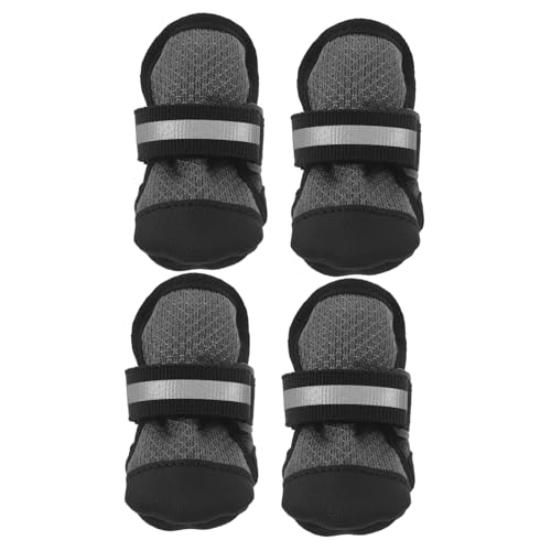 Kisangel 4 Stück Atmungsaktive Hundeschuhe mit Rutschfester Sohle und Elastischem Riemen Teiliges Leichte Mesh Booties für Kleine Hunde Wie Corgi für Sommer und Outdoor Aktivitäten Kisangel 4 Stück Atmungsaktive Hundeschuhe mit Rutschfester Sohle und Elastischem Riemen Teiliges Leichte Mesh Booties für Kleine Hunde Wie Corgi für Sommer und Outdoor Aktivitäten von Kisangel