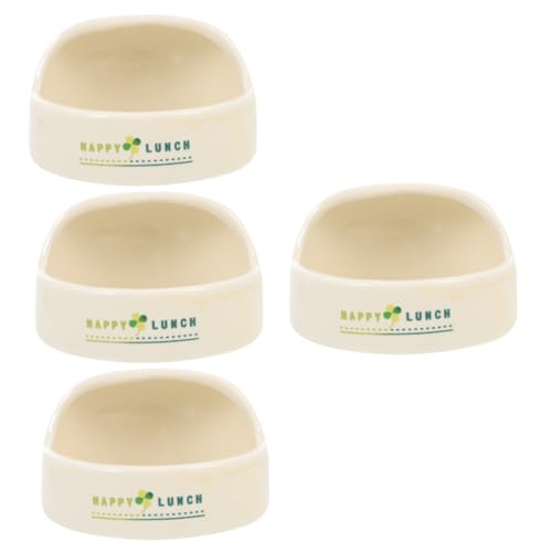 Kisangel 4 Stücke Exquisite Feeder Bowl Keramik Pet Fütterung Schüssel Für Hamster Meerschweinchen Umwelt Material Kisangel 4 Stücke Exquisite Feeder Bowl Keramik Pet Fütterung Schüssel Für Hamster Meerschweinchen Umwelt Material von Kisangel