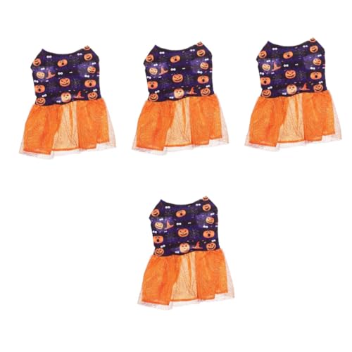 Kisangel 4 Stück Halloween-Kleid für Haustiere Haustierkostü für ädchen Welpen-Halloween-Kleid Hunde kostüme Halloween Dog Halloween Costume Halloween-Welpenrock lustiges hundekleid Kisangel 4 Stück Halloween-Kleid für Haustiere Haustierkostü für ädchen Welpen-Halloween-Kleid Hunde kostüme Halloween Dog Halloween Costume Halloween-Welpenrock lustiges hundekleid von Kisangel