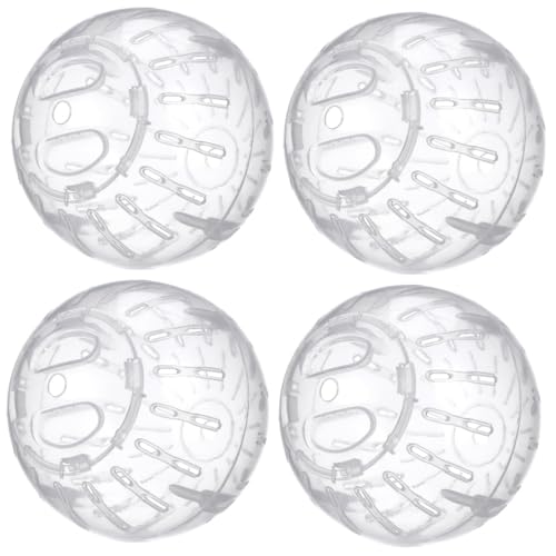 Kisangel Laufball 4 Stück Hamster-Spielzeug Meerschweinchen Kugel Ratte Hamsterbälle Für Zwerghamster Gymnastikbälle Für Chinchilla Schweine Hamster Läuft Bälle Hamster-übungsbälle Hase Weiß Plastik Kisangel Laufball 4 Stück Hamster-Spielzeug Meerschweinchen Kugel Ratte Hamsterbälle Für Zwerghamster Gymnastikbälle Für Chinchilla Schweine Hamster Läuft Bälle Hamster-übungsbälle Hase Weiß Plastik von Kisangel