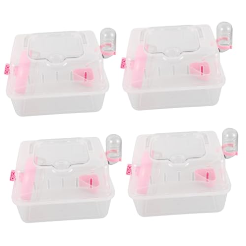 Kisangel 4 Stück Hamsterkäfig Kleine Haustiere Mit Käfig Reisekäfig Für Haustiere Hamsterversteck Tragbarer Outdoor-träger Kaninchen Winterzelt Tragbare Transportbox Für Hamster Plastik Kisangel 4 Stück Hamsterkäfig Kleine Haustiere Mit Käfig Reisekäfig Für Haustiere Hamsterversteck Tragbarer Outdoor-träger Kaninchen Winterzelt Tragbare Transportbox Für Hamster Plastik von Kisangel