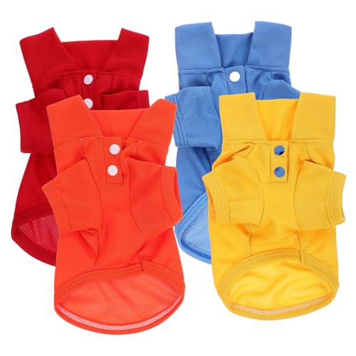 Kisangel 4stücke Hundeshirts Für Sommer Bequeme Atmungsaktive T-Shirts Für Kleine Hunde Xs Und Haustierbekleidung Für Besondere Anlässe Und Outdoor-aktivitäten Kisangel 4stücke Hundeshirts Für Sommer Bequeme Atmungsaktive T-Shirts Für Kleine Hunde Xs Und Haustierbekleidung Für Besondere Anlässe Und Outdoor-aktivitäten von Kisangel