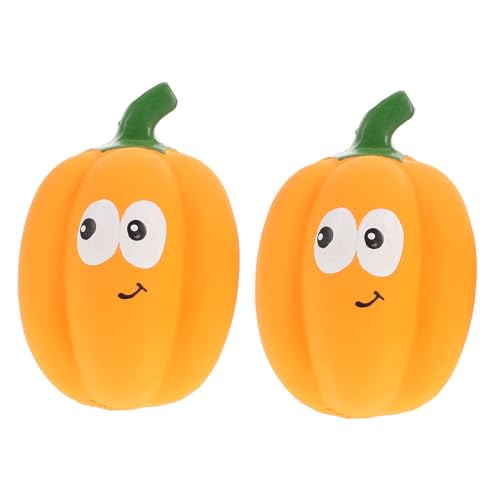 Kisangel 4stücke Kürbisförmiges Quietschspielzeug Für Hunde Interaktives Kauspielzeug Zur Zahnpflege Und Linderung Von Stress Spielzeug Für Haustiere Und Halloween-Dekoration von Kisangel