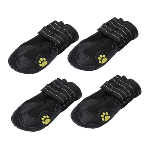Kisangel 4stücke rutschfeste Hundeschuhe Für Kleine Und Mittelgroße Hunde Und Strapazierfähig Für Outdoor-aktivitäten Pfotenschützend Schwarz Kisangel 4stücke rutschfeste Hundeschuhe Für Kleine Und Mittelgroße Hunde Und Strapazierfähig Für Outdoor-aktivitäten Pfotenschützend Schwarz von Kisangel