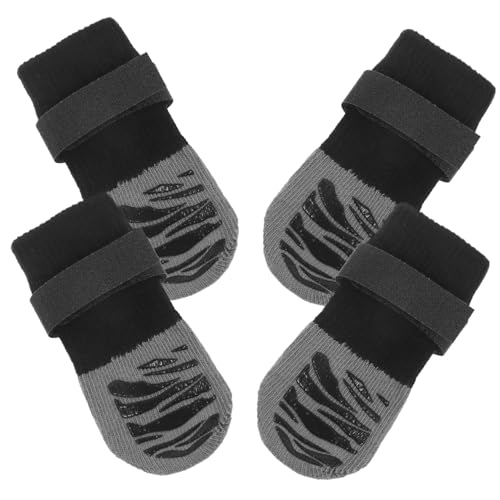 Kisangel Hundezubehör - 4-teilige Haustiersocken Mit Hundesocken Verschleißfest Atmungsaktiv Tragbarer Hundesocken Für Den Innen- Und Außenbereich Kisangel Hundezubehör - 4-teilige Haustiersocken Mit Hundesocken Verschleißfest Atmungsaktiv Tragbarer Hundesocken Für Den Innen- Und Außenbereich von Kisangel