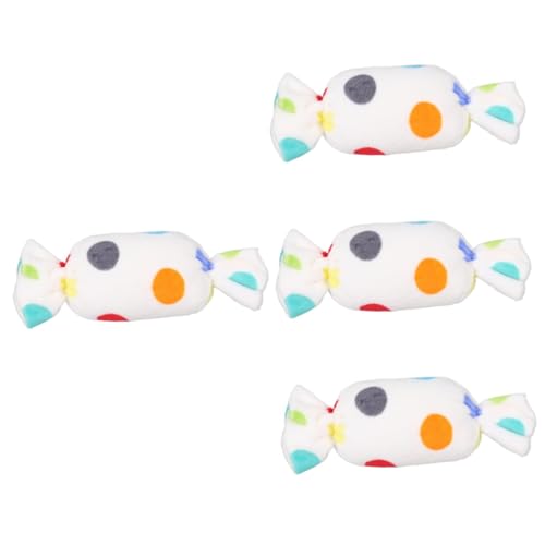 Kisangel 4stücke Squeaky Dog Toy Kauspielzeug Bonbonform Für Mittelgroße Hunde Interaktives Spielzeug Zur Zahnpflege Langlebig Und Leicht Zu Reinigen Für Training Und Belohnung von Kisangel