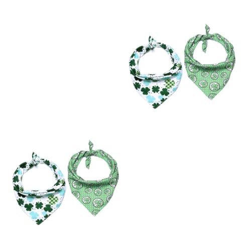 Kisangel 2sets Heimtierbedarf Hundehalsband Lätzchen Hund Speichelhalsband Haustierhalsband Design Weißer Hintergrund 2 Stücke * 2 von Kisangel