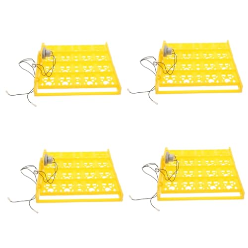 Kisangel 4 Stück Inkubator Hühnerzubehör Tabletts Automatisches Eierdrehtablett Wachtelei Zum Schlüpfen Von Hühnern Palettenherstellungsmaschine Automatisches Eierwender Tablett von Kisangel
