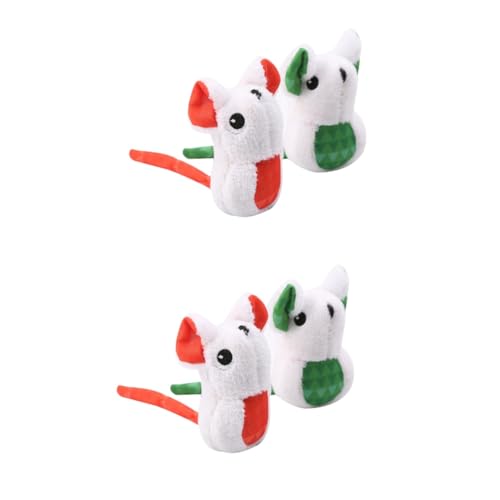 Kisangel 4 Stück Katze Plüschmaus Spielzeug Katzenspielzeug Katze Molar Spielzeug Plüschtier Spielzeuge Katzen- -Spielzeug Plüsch Spielzeug niedlich Haustierzubehör Kisangel 4 Stück Katze Plüschmaus Spielzeug Katzenspielzeug Katze Molar Spielzeug Plüschtier Spielzeuge Katzen- -Spielzeug Plüsch Spielzeug niedlich Haustierzubehör von Kisangel