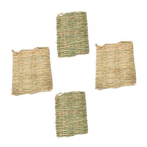Kisangel Natürliche Gras Kissen 4 Stücke Seegras für Hamster Pad Atmungsaktivität Bettwäsche Kisangel Natürliche Gras Kissen 4 Stücke Seegras für Hamster Pad Atmungsaktivität Bettwäsche von Kisangel
