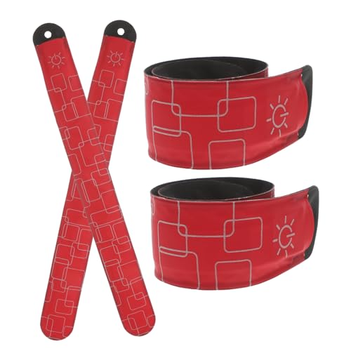 Kisangel 4 Stück LED-Pferde-Knöchelriemen reflektierende Armschlaufe Reflektierende Laufausrüstung für Damen Nachtlicht für Laufschuhe Lichter zum Laufen in der Nacht Läufergürtel Stoff rot Kisangel 4 Stück LED-Pferde-Knöchelriemen reflektierende Armschlaufe Reflektierende Laufausrüstung für Damen Nachtlicht für Laufschuhe Lichter zum Laufen in der Nacht Läufergürtel Stoff rot von Kisangel