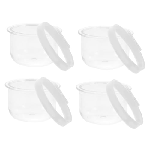 Kisangel 4 Stück Parrot Futter Wassernapf aus Robustem PVC Abnehmbar und Transparent Kleine Vogel Futterhalterung für Papageien Wellensittiche und Kleintiere Einfach zu Wiederverwendbar Kisangel 4 Stück Parrot Futter Wassernapf aus Robustem PVC Abnehmbar und Transparent Kleine Vogel Futterhalterung für Papageien Wellensittiche und Kleintiere Einfach zu Wiederverwendbar von Kisangel