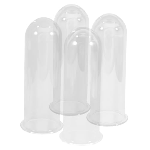 Kisangel 4 Stück Reagenzglas für Hydrokulturpflanzen Glaswaren Pflanzenterrarium Glühbirnen-Pflanzgefäß Terrakotta Reagenzgläser aus Glas für Pflanzen Tischausbreitungsstation Transparent von Kisangel