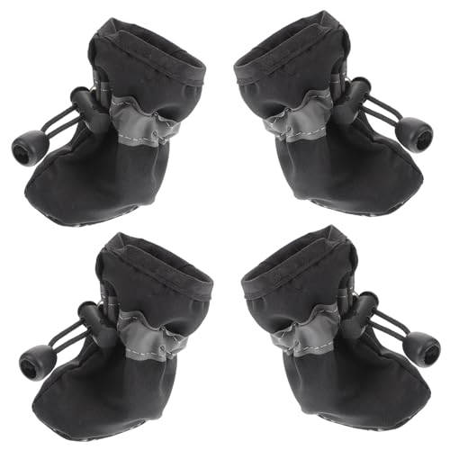 Kisangel 4 Stück Schutzschuhe für Hunde rutschfest Atmungsaktiv für Mittlere Hunde mit Reflektierenden Materialien für Winterspaziergänge Sicheres Tragen und Passgenauer Sitz Kisangel 4 Stück Schutzschuhe für Hunde rutschfest Atmungsaktiv für Mittlere Hunde mit Reflektierenden Materialien für Winterspaziergänge Sicheres Tragen und Passgenauer Sitz von Kisangel