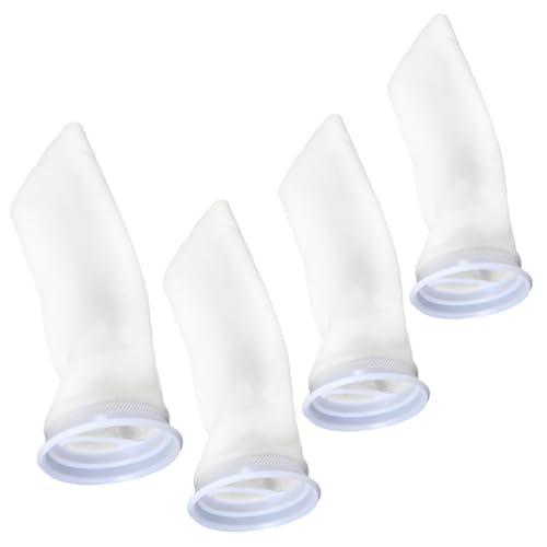 Kisangel 4 Stück Teiliges Aquarium Filterbeutel Set aus Hochwertiger Filterbaumwolle Wiederverwendbare Filtersocken für Mechanische Filtration im Fischbecken für Aquarien und Heimgebrauch von Kisangel