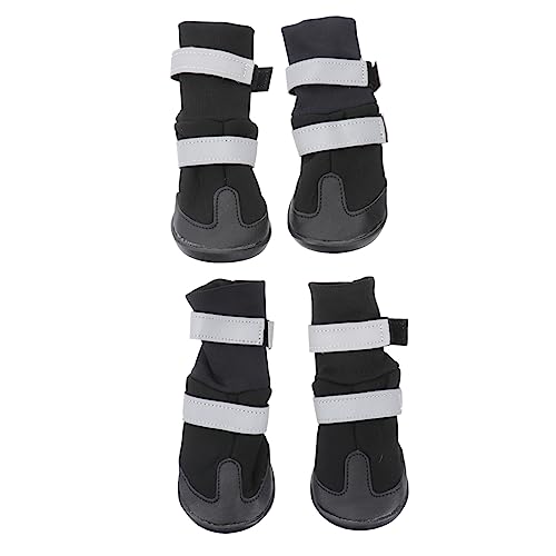 Kisangel Hundesportschuhe 4 Stück Haustier-hundestiefel Schneefeste Warme Schuhe Für Mittelgroße Und Große Hunde Kisangel Hundesportschuhe 4 Stück Haustier-hundestiefel Schneefeste Warme Schuhe Für Mittelgroße Und Große Hunde von Kisangel