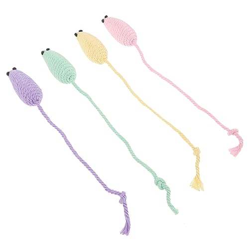 Kisangel 4 Stück interaktives kratzspielzeug katzenhalter Katzen spielsachen cat Toys Quietschendes Katzenspielzeug Spielzeugkatze Mäuse Haustierbedarf Baumwollseil Kisangel 4 Stück interaktives kratzspielzeug katzenhalter Katzen spielsachen cat Toys Quietschendes Katzenspielzeug Spielzeugkatze Mäuse Haustierbedarf Baumwollseil von Kisangel