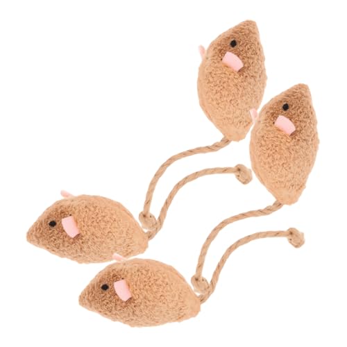 Kisangel 4pcs Realistic Plush Mouse Cat Toy Toy Interacting Thing Thing Toy Cat Mäuse Spielzeug Weichkätzchen Kaut Spielzeug Für Innenkatzen Und Kätzchen Kisangel 4pcs Realistic Plush Mouse Cat Toy Toy Interacting Thing Thing Toy Cat Mäuse Spielzeug Weichkätzchen Kaut Spielzeug Für Innenkatzen Und Kätzchen von Kisangel