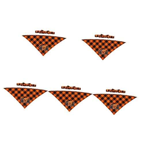 Kisangel 5 Sets Halloween-kostüme Für Hunde Hundeschal-Halsband Verschleißfestes Bandana Waschbarer Hundeschal Zartes Welpenhalsband Wiederverwendbares Zubehör Kisangel 5 Sets Halloween-kostüme Für Hunde Hundeschal-Halsband Verschleißfestes Bandana Waschbarer Hundeschal Zartes Welpenhalsband Wiederverwendbares Zubehör von Kisangel