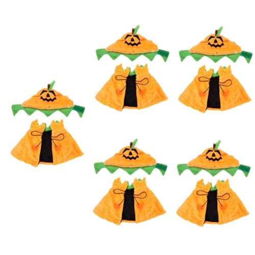Kisangel 5sätze Halloween Haustier Kostüm Cloak Und Hut Set Doppelseitiger Umhang Für Hunde Und Katzen Dekoration Für Halloween-feiern Und Festivals Kisangel 5sätze Halloween Haustier Kostüm Cloak Und Hut Set Doppelseitiger Umhang Für Hunde Und Katzen Dekoration Für Halloween-feiern Und Festivals von Kisangel