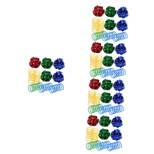 Kisangel 5sätze Interaktiven Katzenspielzeugen Teile Bunte Crinkle-bälle Feder-spielzeuge Für Katzen Und Kätzchen Fördert Bewegung Und Selbstbeschäftigung Innenräumen Kisangel 5sätze Interaktiven Katzenspielzeugen Teile Bunte Crinkle-bälle Feder-spielzeuge Für Katzen Und Kätzchen Fördert Bewegung Und Selbstbeschäftigung Innenräumen von Kisangel