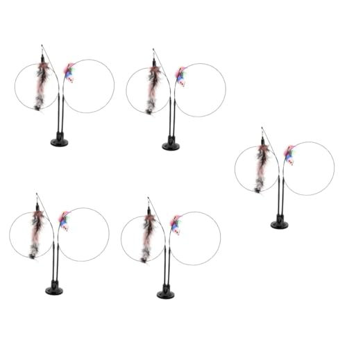 Kisangel 5sätze Interaktive Katzenspielzeuge Mit Saugnapf Katzentraining Angelspielzeug Langer Teaser-Stick Für Aktives Spielen Und Stressabbau Für Katzenliebhaber Kisangel 5sätze Interaktive Katzenspielzeuge Mit Saugnapf Katzentraining Angelspielzeug Langer Teaser-Stick Für Aktives Spielen Und Stressabbau Für Katzenliebhaber von Kisangel