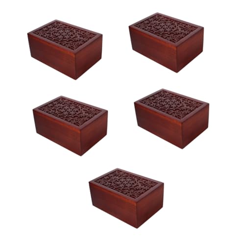 Kisangel 5-teiliges Set Mit Urnen Für Die Einäscherung Von Haustieren Asche-Box Aus Holz Erinnerungsurne Für Katzenasche Gedenkurne Für Haustiere Asche-Box Für Ihr Geliebtes Haustier Kisangel 5-teiliges Set Mit Urnen Für Die Einäscherung Von Haustieren Asche-Box Aus Holz Erinnerungsurne Für Katzenasche Gedenkurne Für Haustiere Asche-Box Für Ihr Geliebtes Haustier von Kisangel